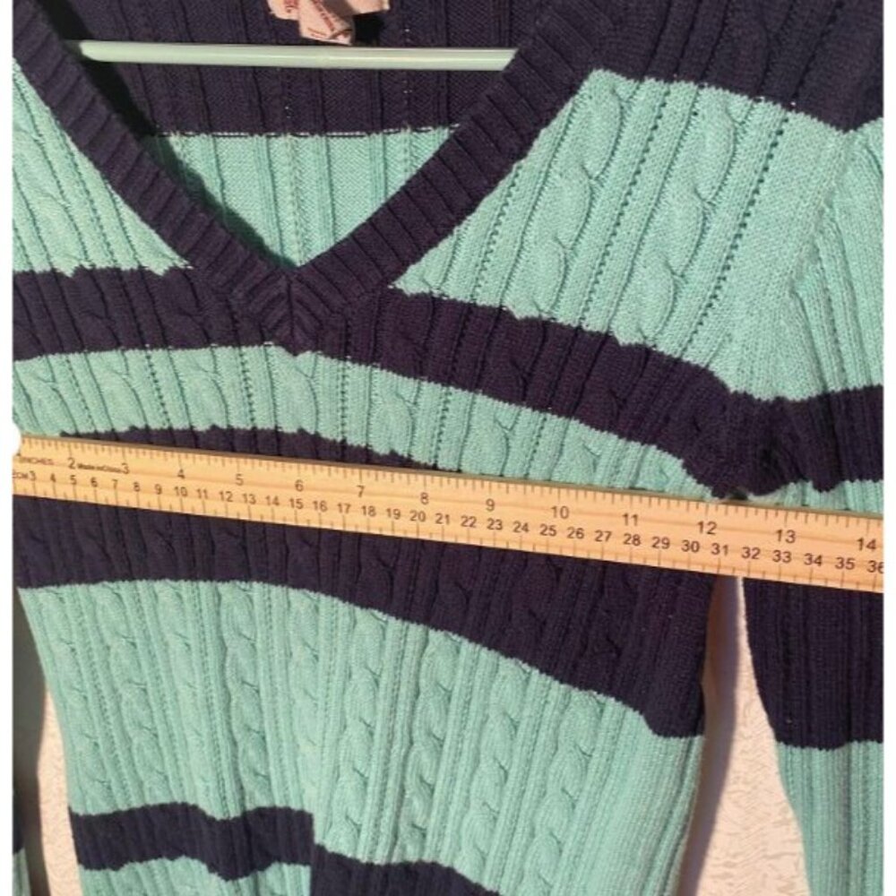 Arizona Jean Company Women Green Pullover Sweater Large - Picture 7 of 9